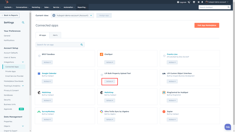 Lift Bulk Property Upload Tool Connected Apps