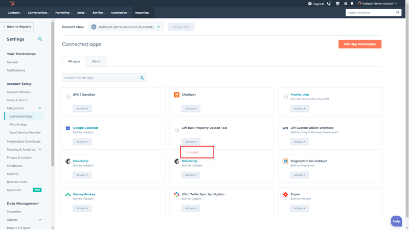 Lift Bulk Property Upload Tool Uninstall Button